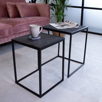 Set of 2 side tables Amias...