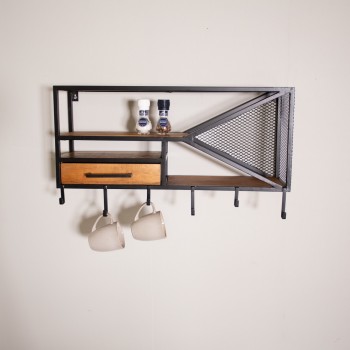 Wall rack Isolde with drawer